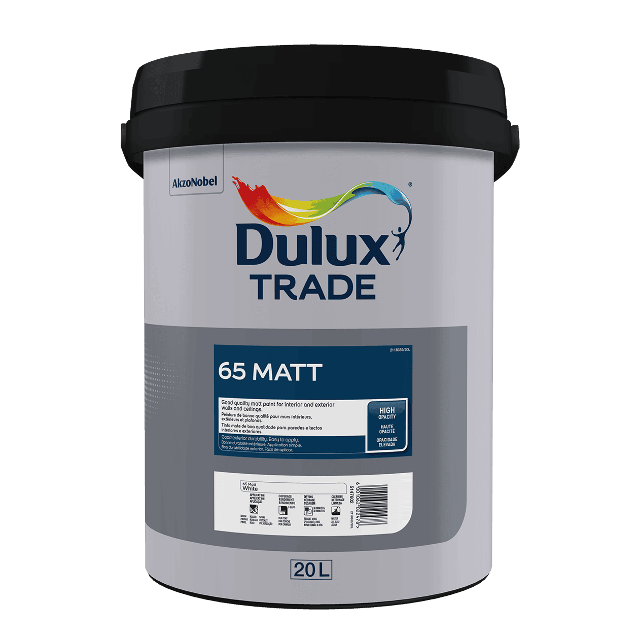 An image of Dulux Trade 65 Matt